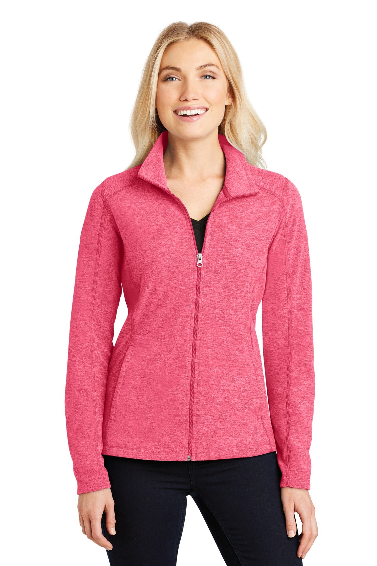 Port Authority? Women's Heather Microfleece Full-Zip Ja