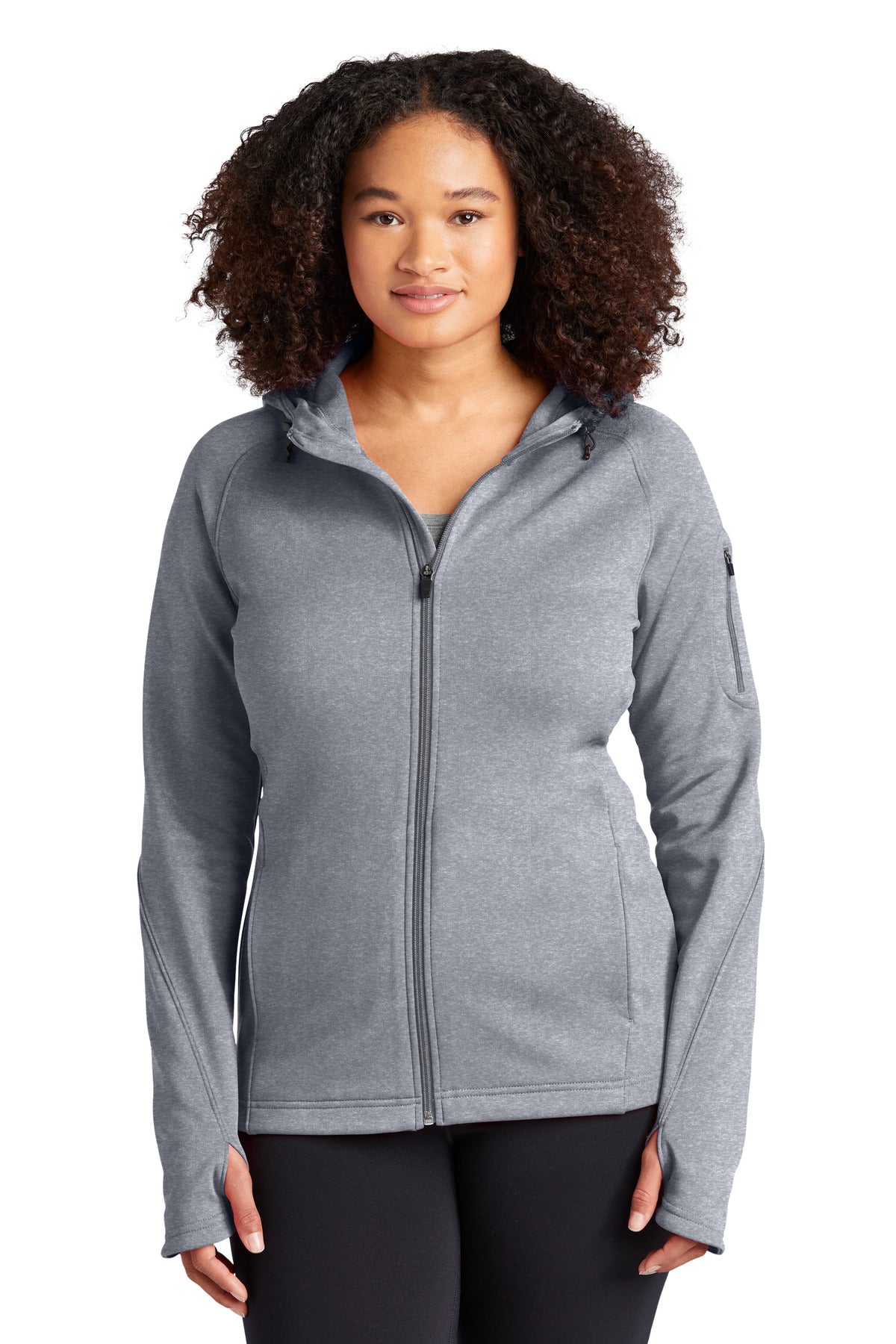 Sport-Tek? Women's Tech Fleece Full-Zip Hooded Jacket.