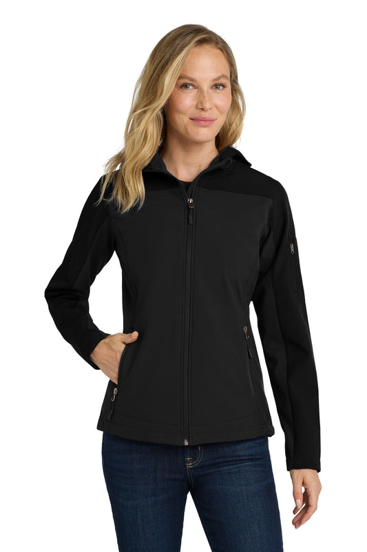 Port Authority? Women's Hooded Core Soft Shell Jacket.