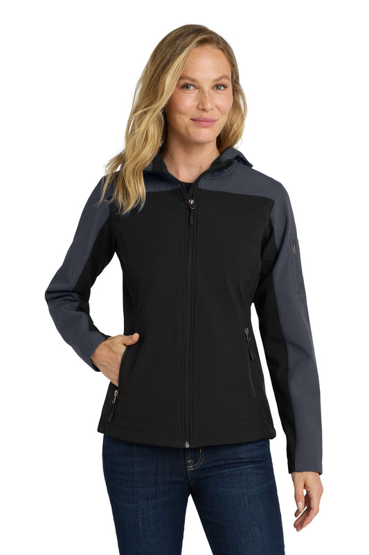 Port Authority® Women's Hooded Core Soft Shell Jacket