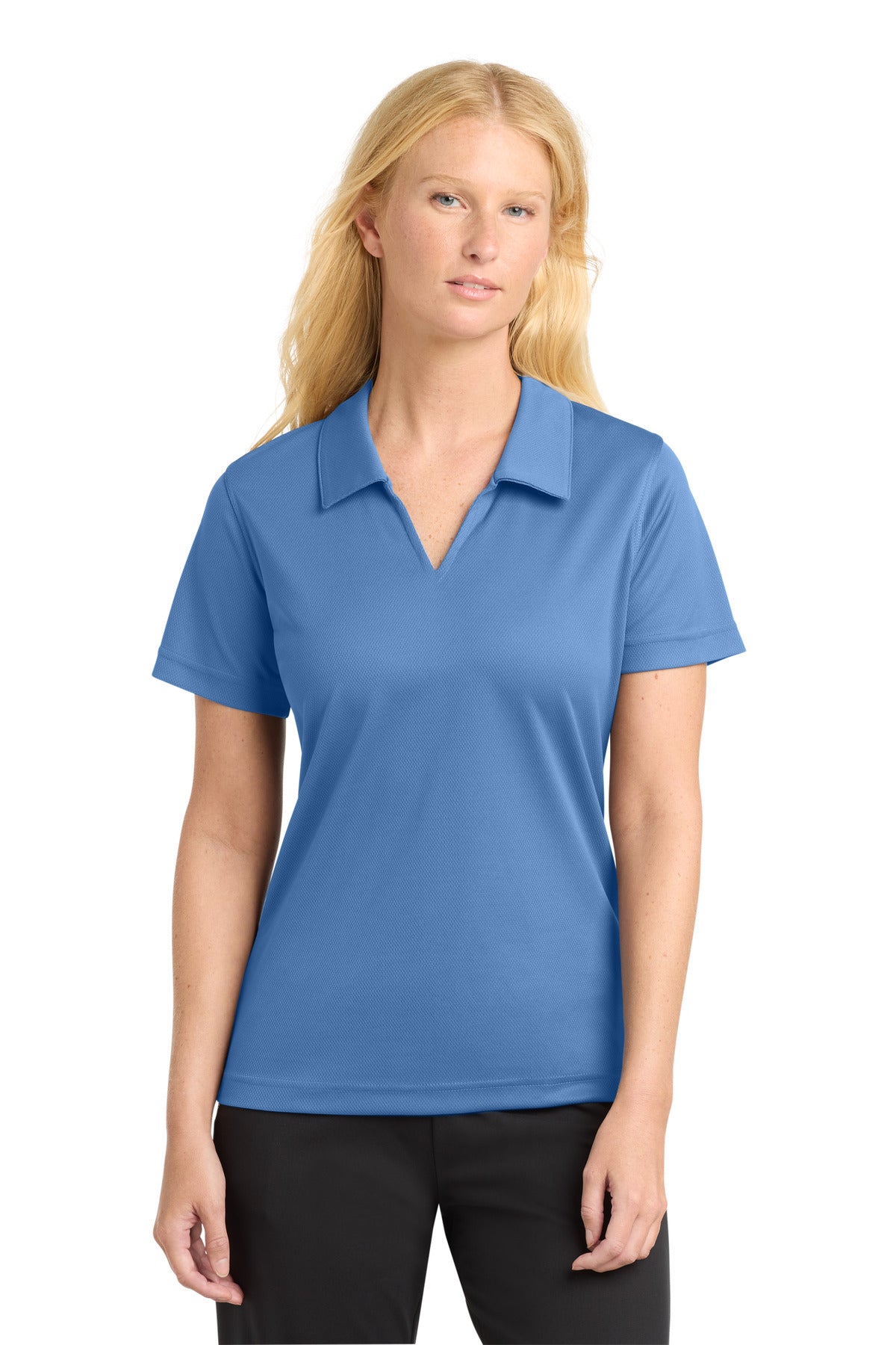 Sport-Tek® Women's Dri-Mesh® V-Neck Polo