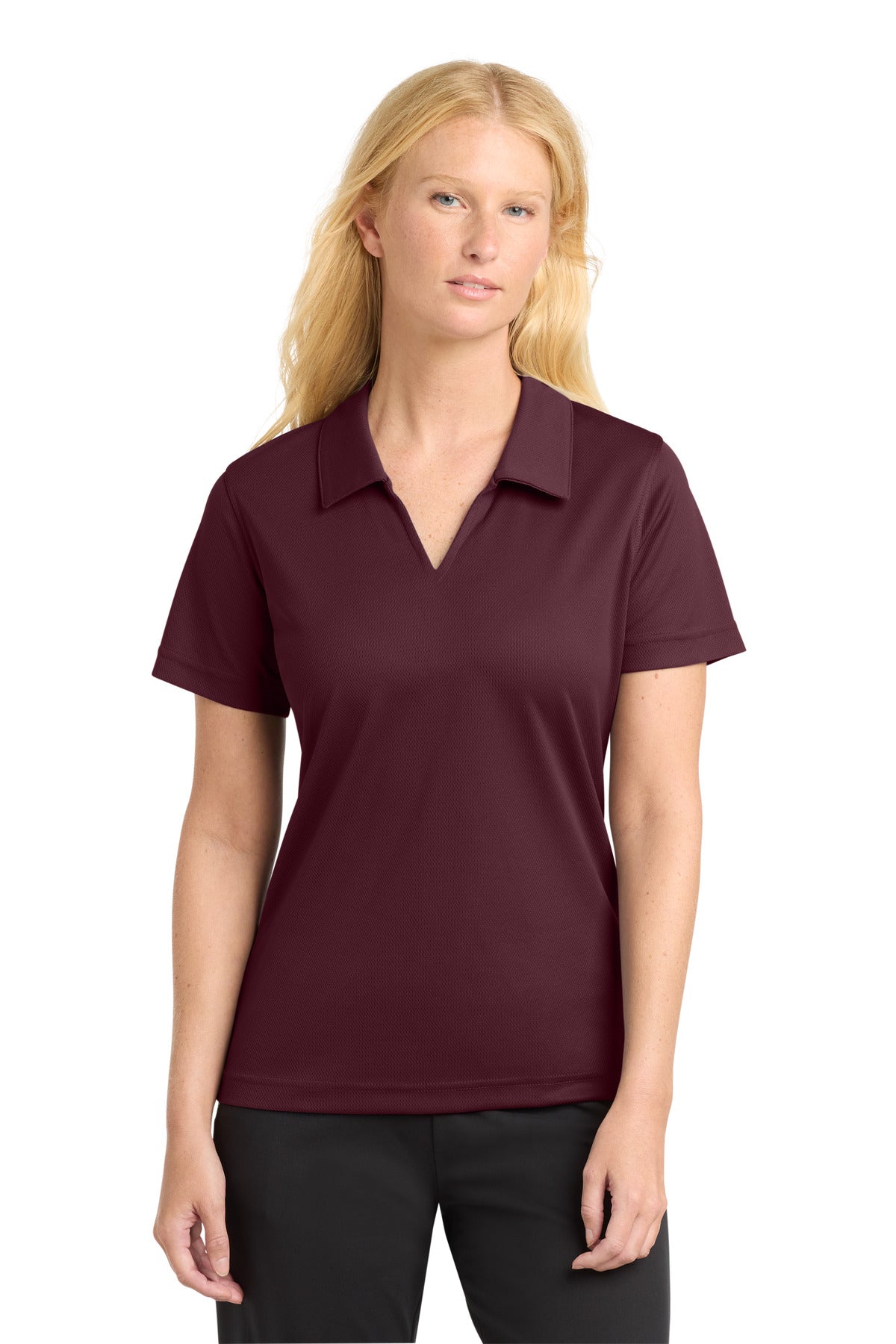 Sport-Tek® Women's Dri-Mesh® V-Neck Polo