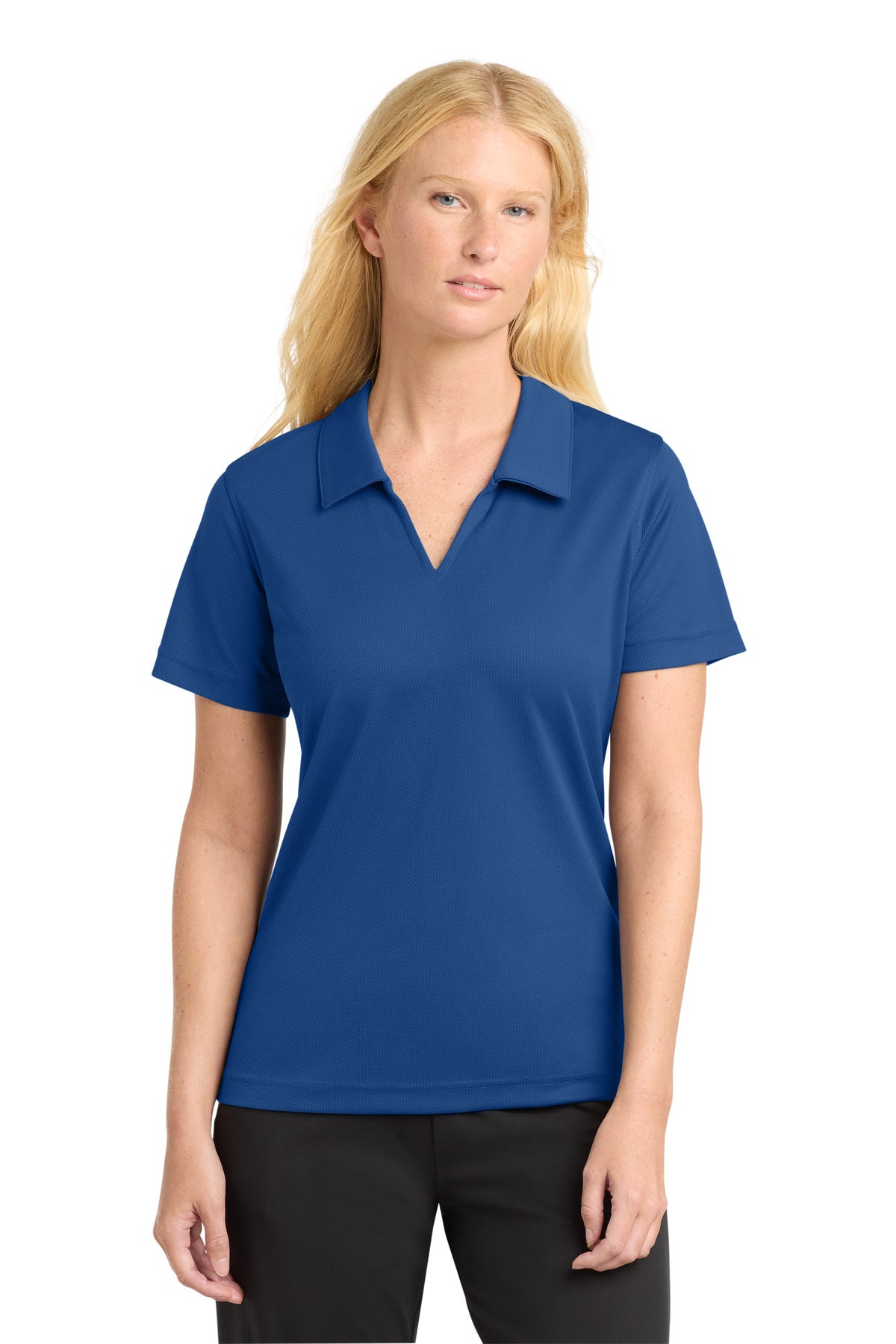 Sport-Tek® Women's Dri-Mesh® V-Neck Polo