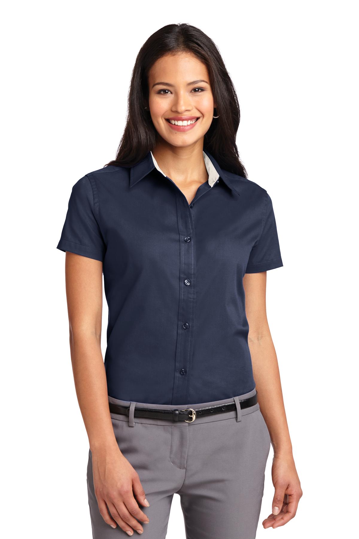 Port Authority? Women's Short Sleeve Easy Care  Shirt.