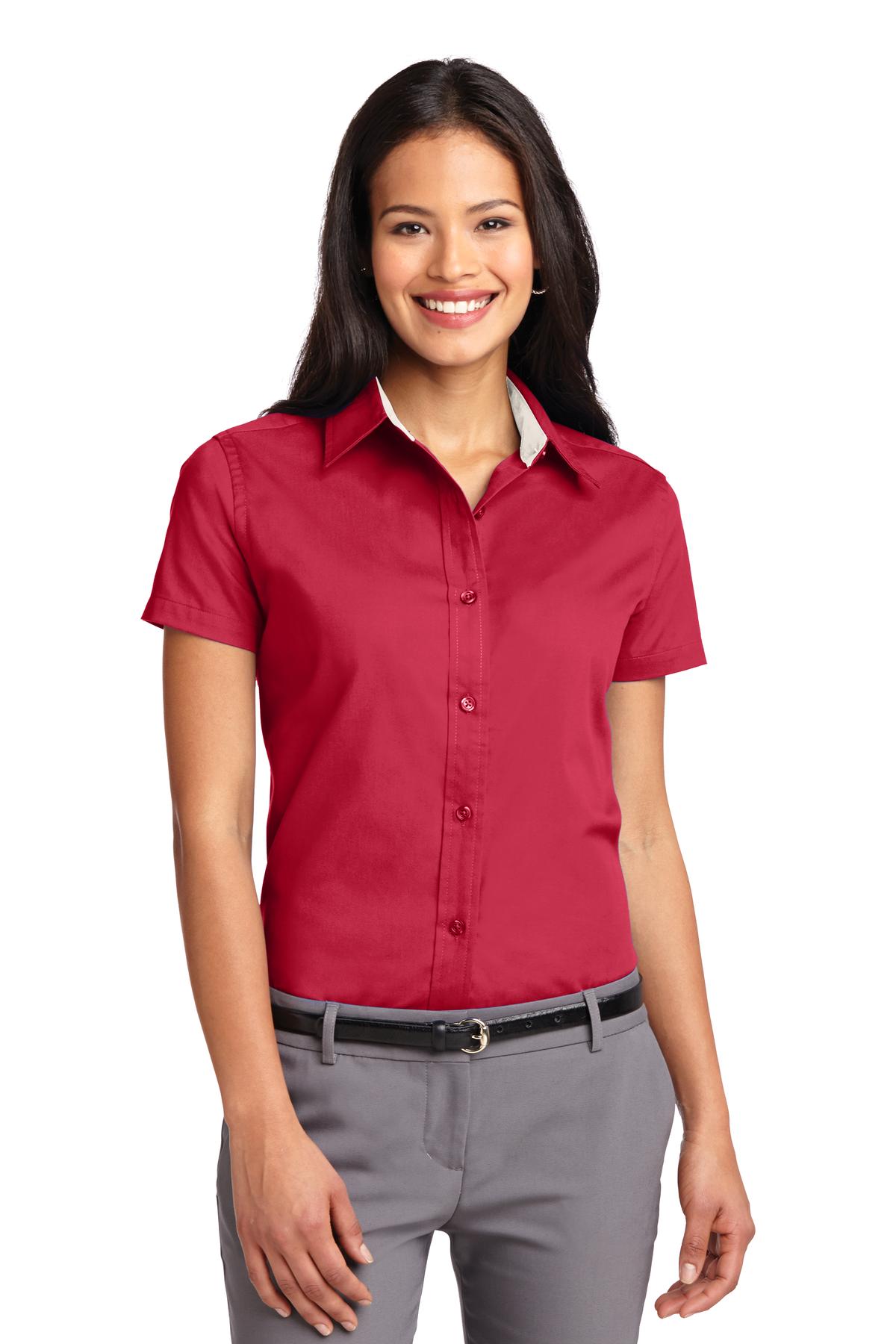 Port Authority? Women's Short Sleeve Easy Care  Shirt.