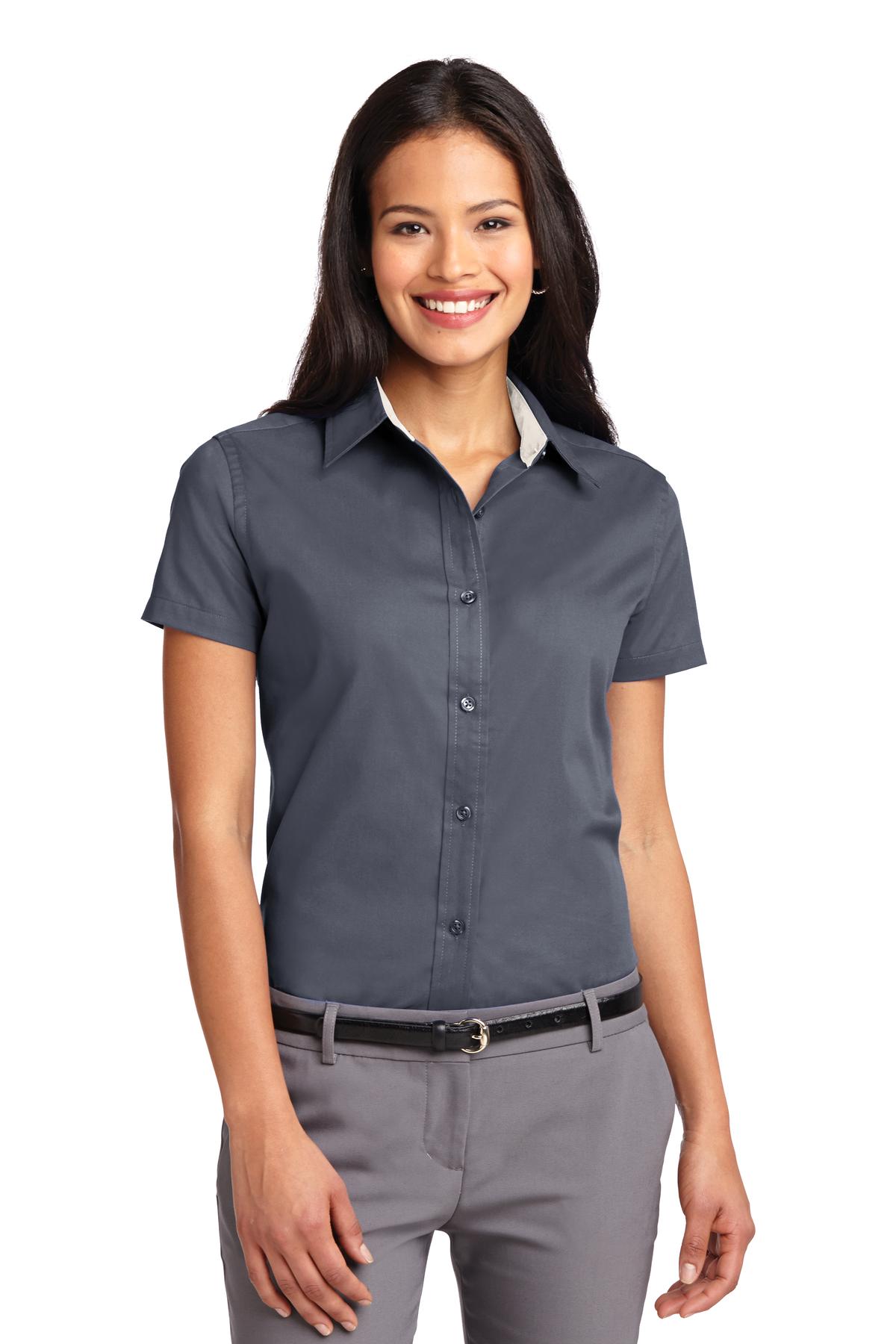 Port Authority? Women's Short Sleeve Easy Care  Shirt.