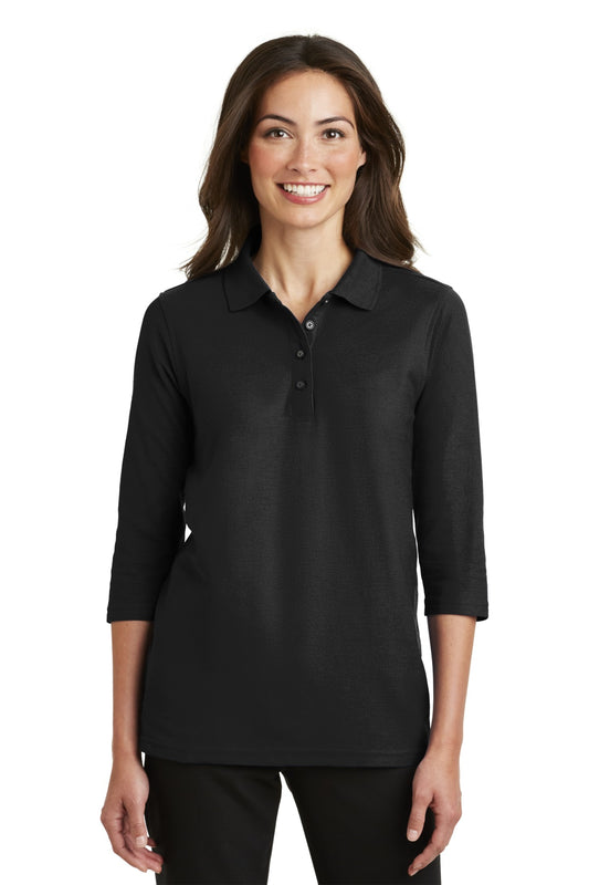 Port Authority? Women's Silk Touch? 3/4-Sleeve Polo. L5