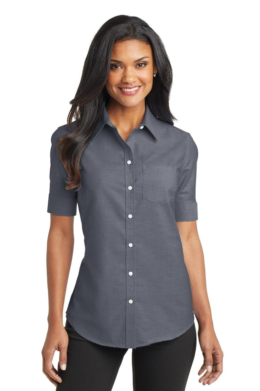 Port Authority? Women's Short Sleeve SuperPro? Oxford S