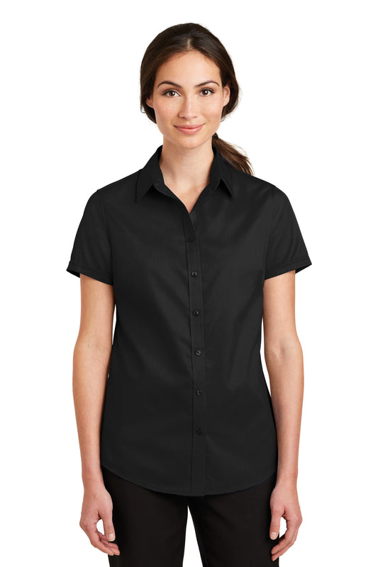 Port Authority? Women's Short Sleeve SuperPro? Twill Sh