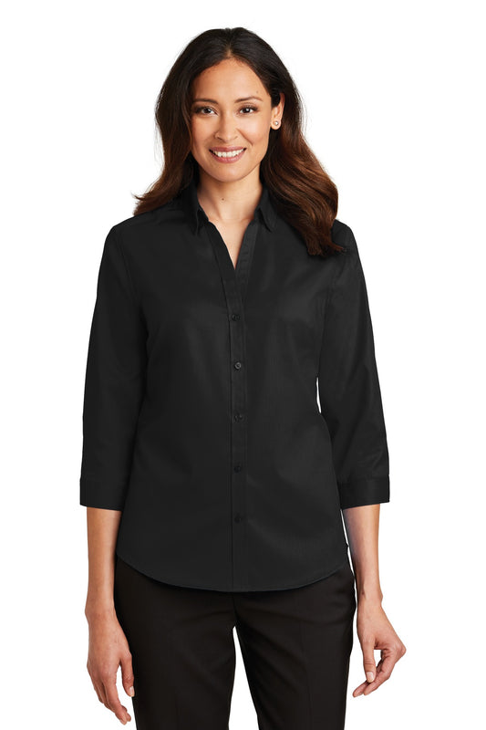 Port Authority? Women's 3/4-Sleeve SuperPro? Twill Shir