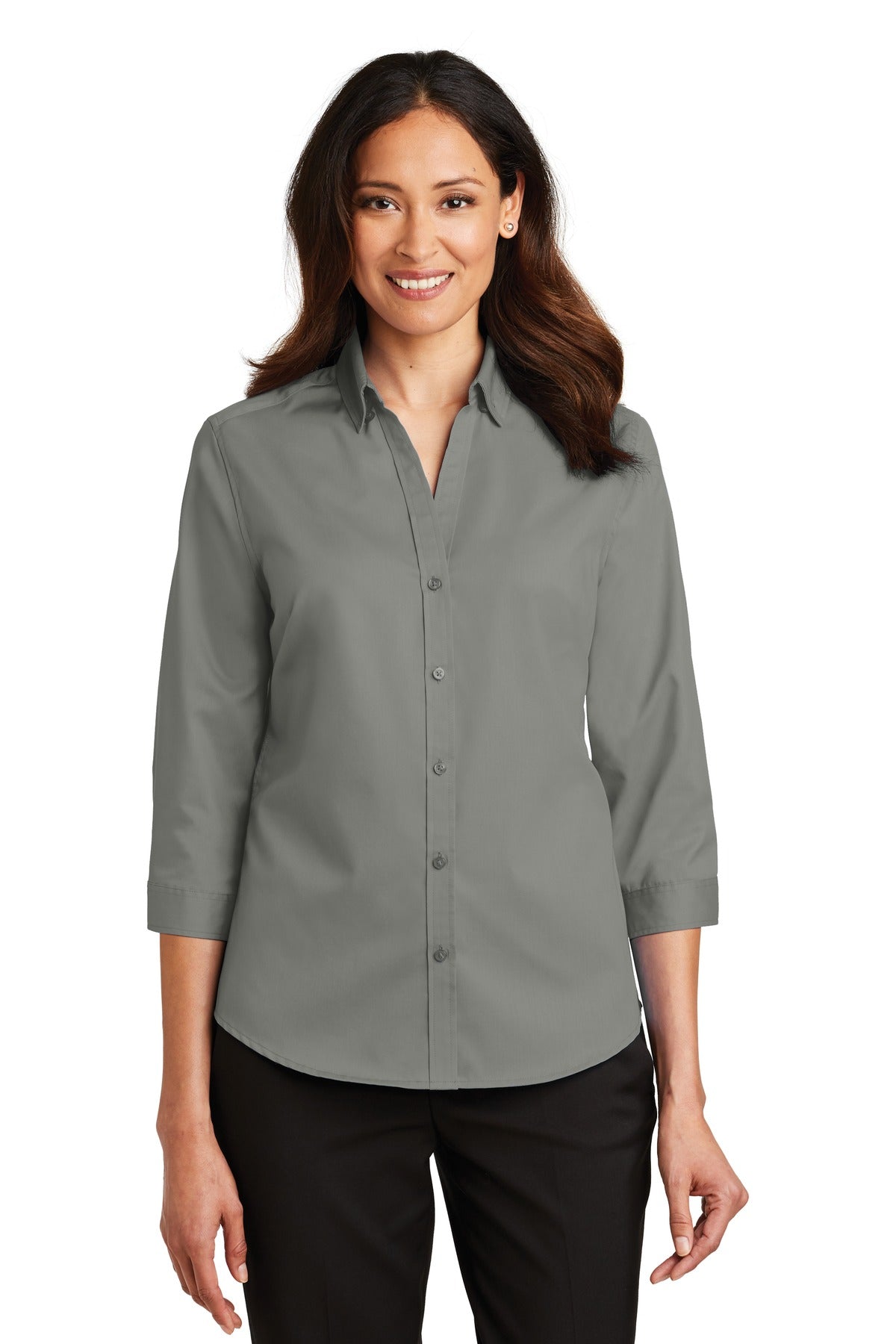 Port Authority? Women's 3/4-Sleeve SuperPro? Twill Shir