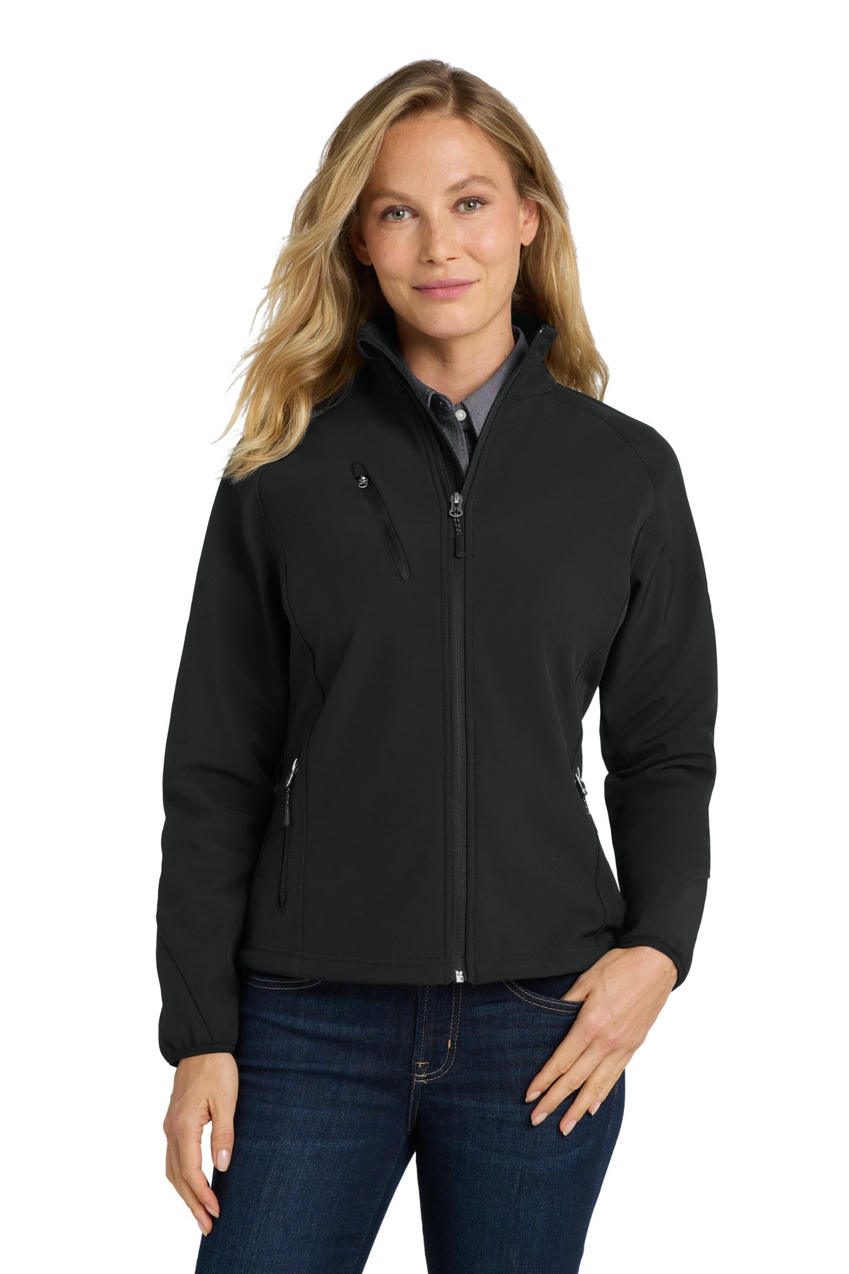 Port Authority® Women's Textured Soft Shell Jacket