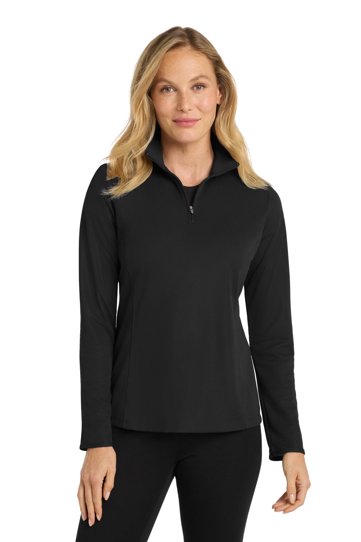 Port Authority® Women's Pinpoint Mesh 1/2-Zip