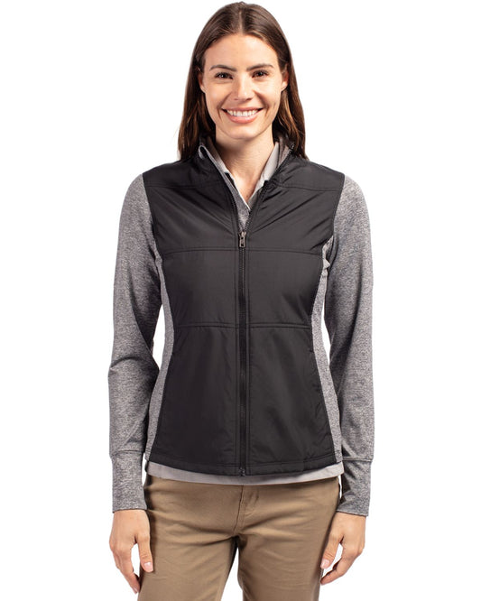 Cutter & Buck Stealth Hybrid Quilted Womens Full Zip Windbreaker Jacket - LCK00042