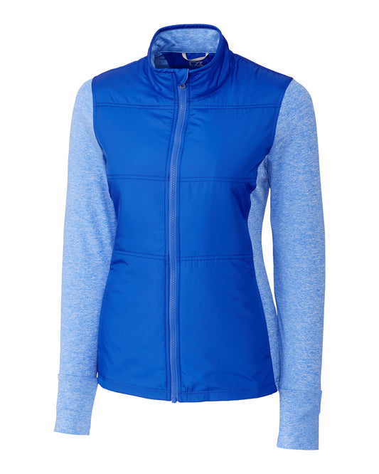 Cutter & Buck Stealth Recycled Hybrid Quilted Womens Windbreaker Jacket