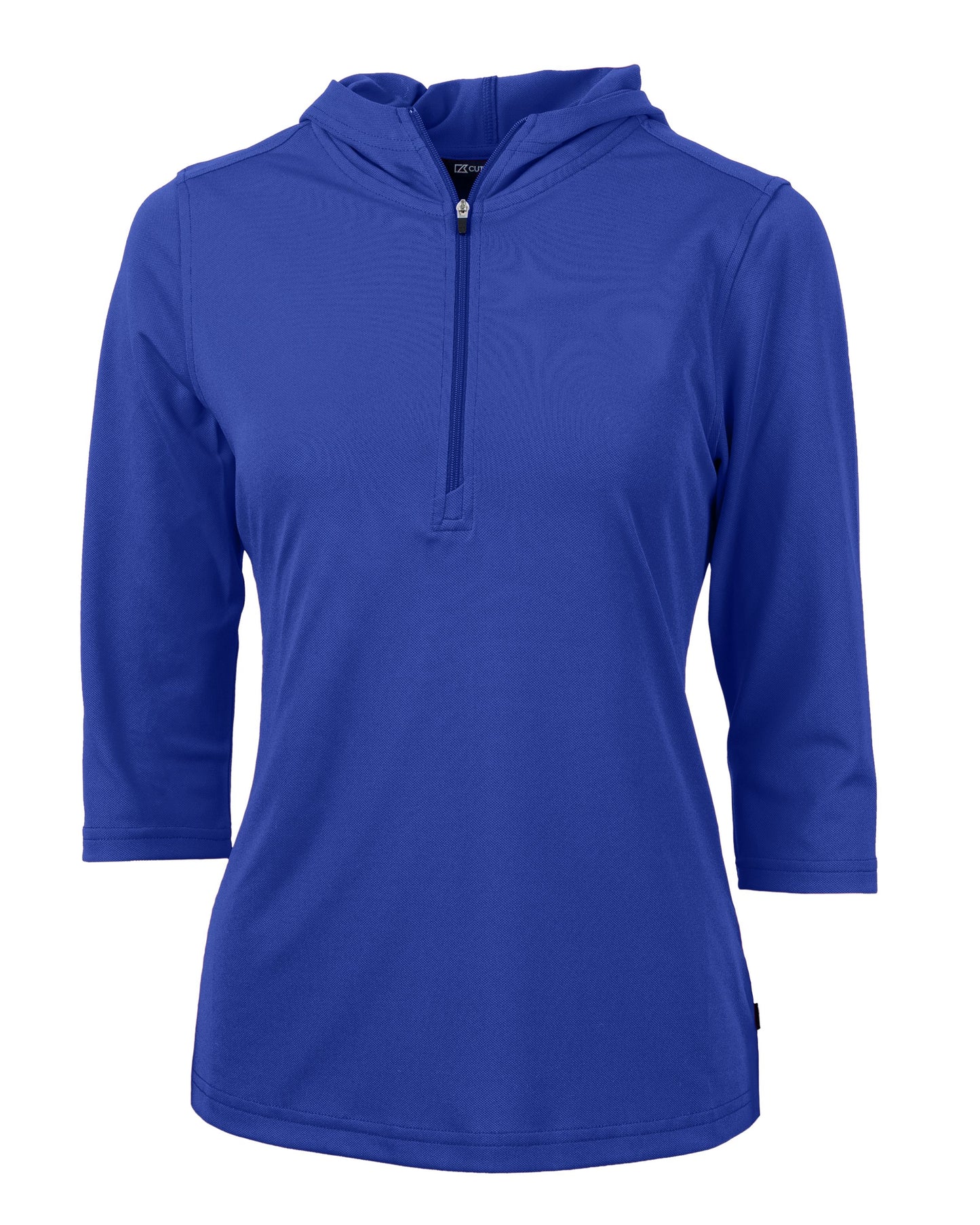 Cutter & Buck Virtue Recycled Featherlight Pique Womens Half Zip Hooded Pullover