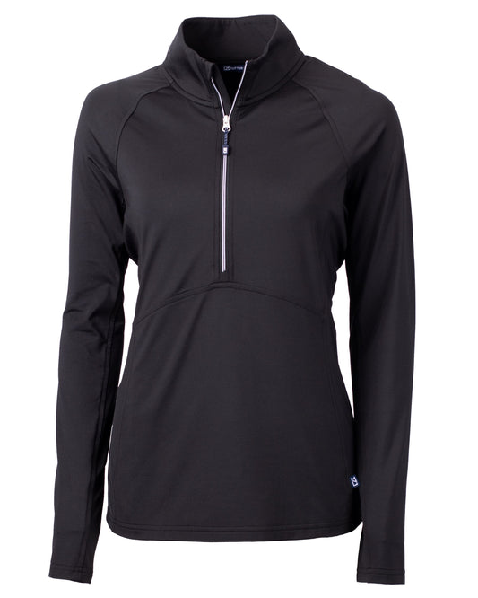 Cutter & Buck Adapt Recycled Soft Knit Stretch Womens Half Zip Pullover