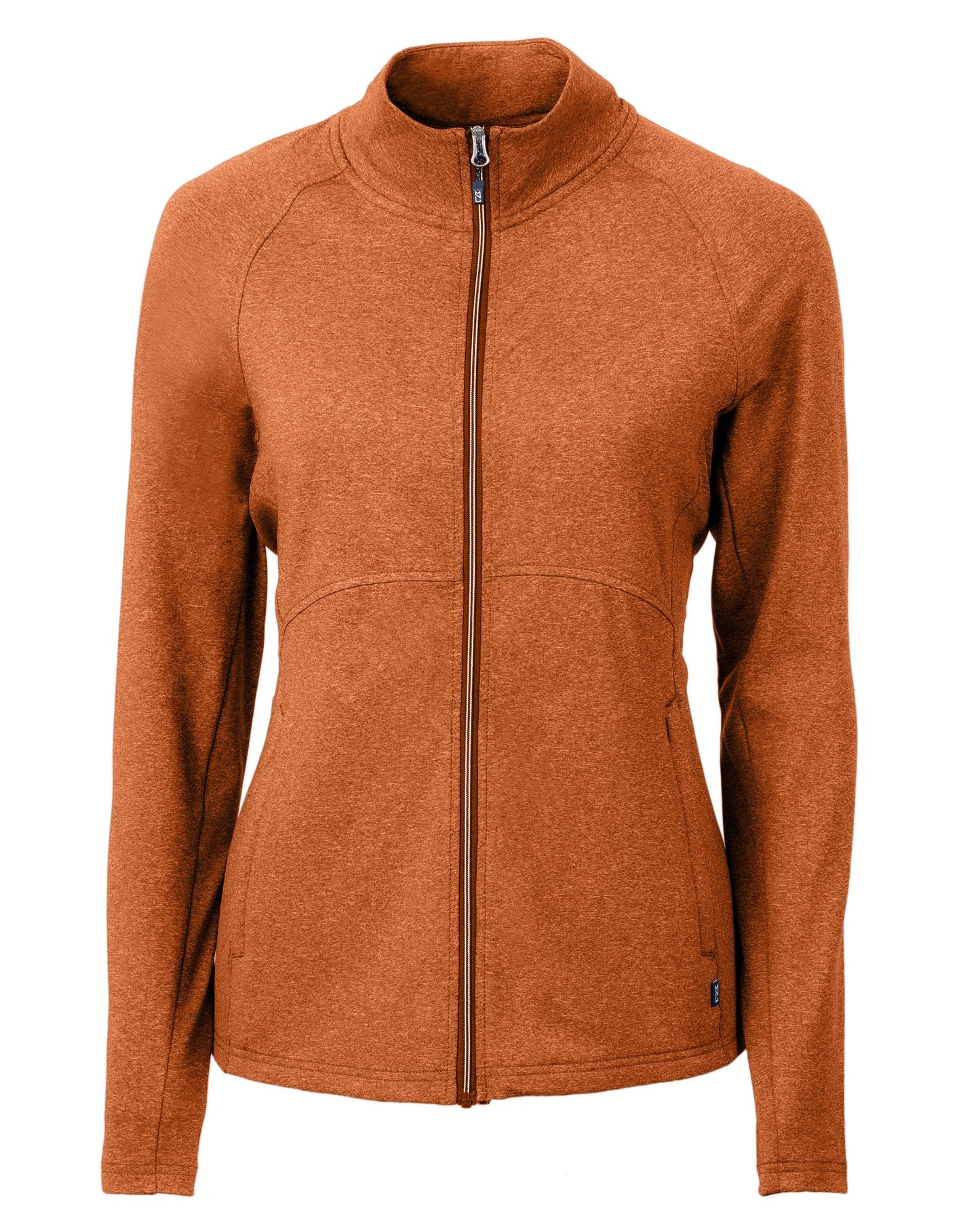 Cutter & Buck Adapt Recycled Soft Knit Stretch Womens Heathered Full Zip Jacket