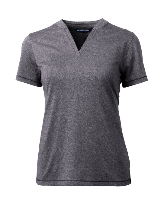 Cutter & Buck Forge Recycled Four-Way Stretch Heathered Womens Blade Top