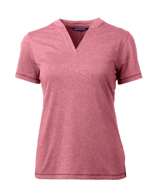 Cutter & Buck Forge Recycled Four-Way Stretch Heathered Womens Blade Top