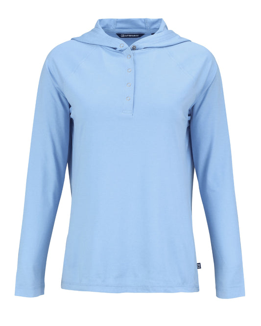 Cutter & Buck Coastline Recycled Double Peached Womens Hooded Pullover