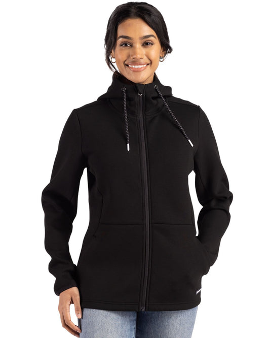 Cutter & Buck Roam Epic Comfort Recycled Womens Full Zip Hooded Jacket - LCK00194