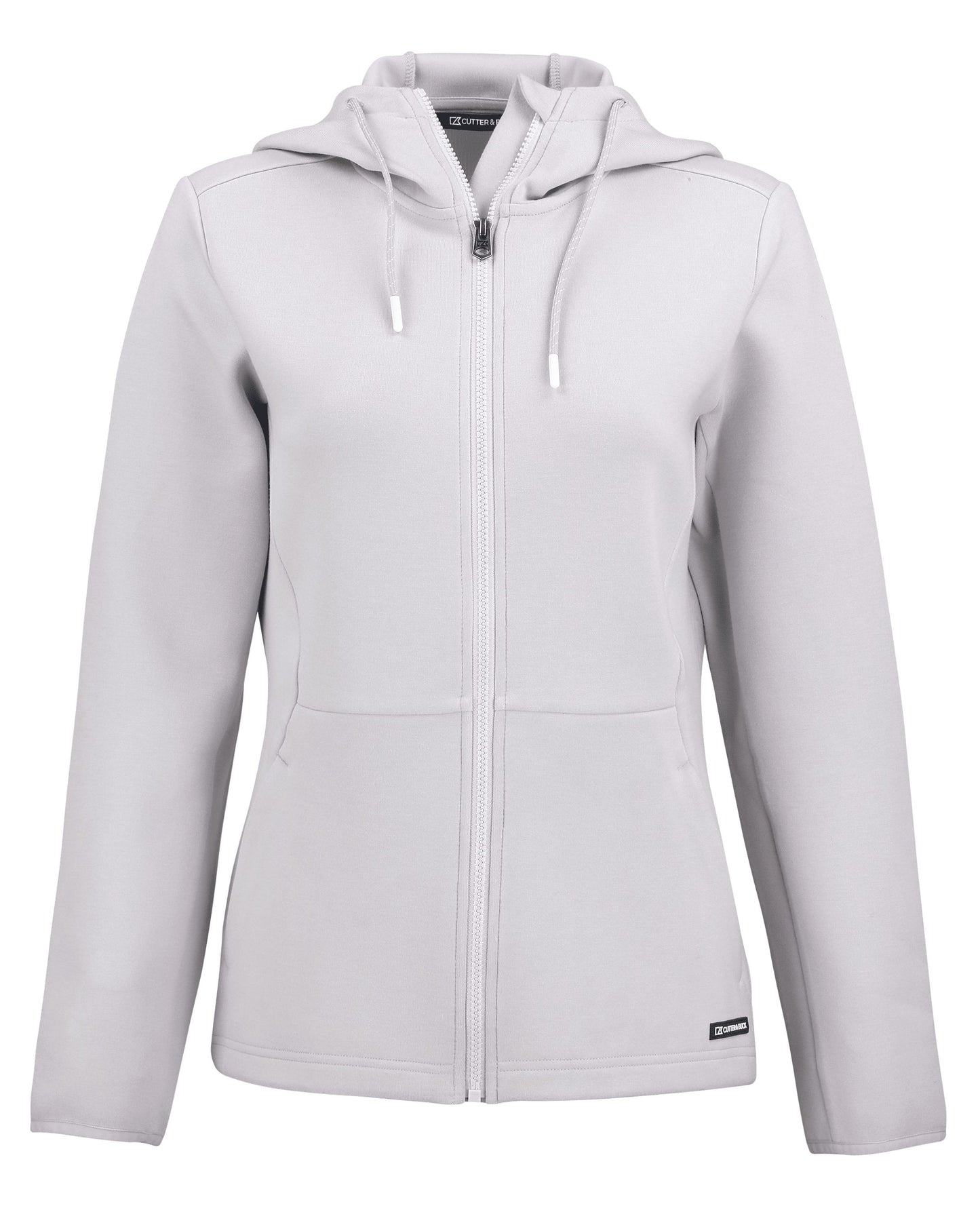 Cutter & Buck Roam Recycled Buttery-Soft Knit Womens Full Zip Hooded Jacket