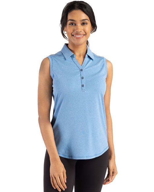 Cutter & Buck Forge Eco Stretch Recycled Womens Sleeveless Polo - LCK00197