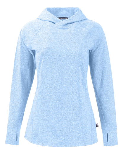 Cutter & Buck Adapt Recycled Soft Knit Stretch Womens Hooded Pullover