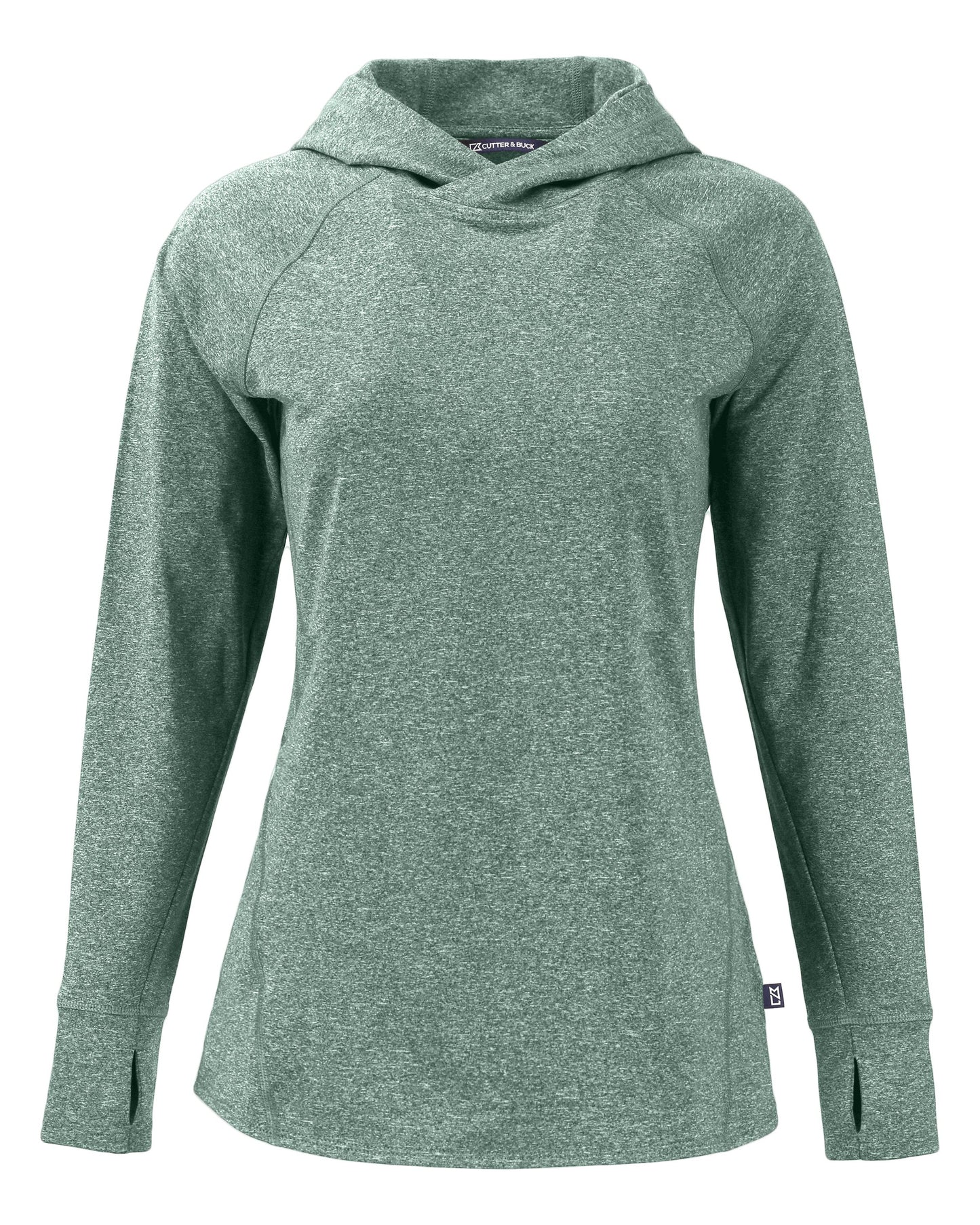 Cutter & Buck Adapt Recycled Soft Knit Stretch Womens Hooded Pullover