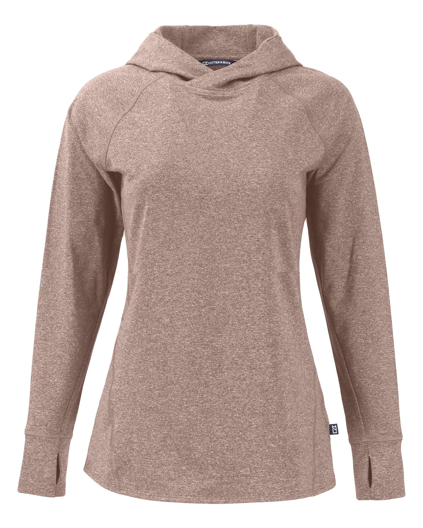 Cutter & Buck Adapt Recycled Soft Knit Stretch Womens Hooded Pullover
