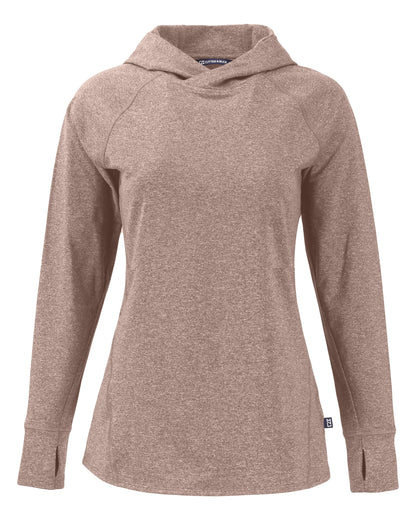 Cutter & Buck Adapt Recycled Soft Knit Stretch Womens Hooded Pullover