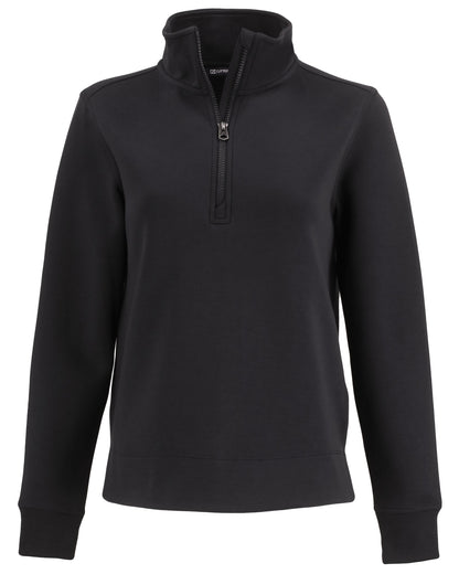 Cutter & Buck Roam Recycled Buttery-Soft Knit Womens Quarter Zip Pullover