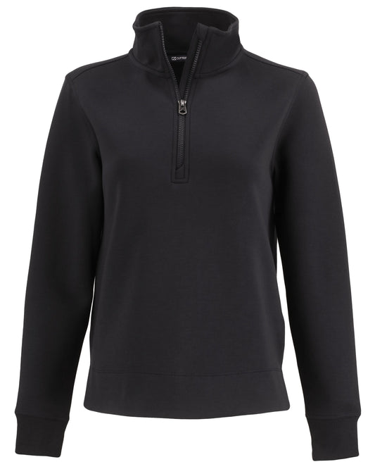 Cutter & Buck Roam Recycled Buttery-Soft Knit Womens Quarter Zip Pullover