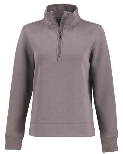 Cutter & Buck Roam Recycled Buttery-Soft Knit Womens Quarter Zip Pullover