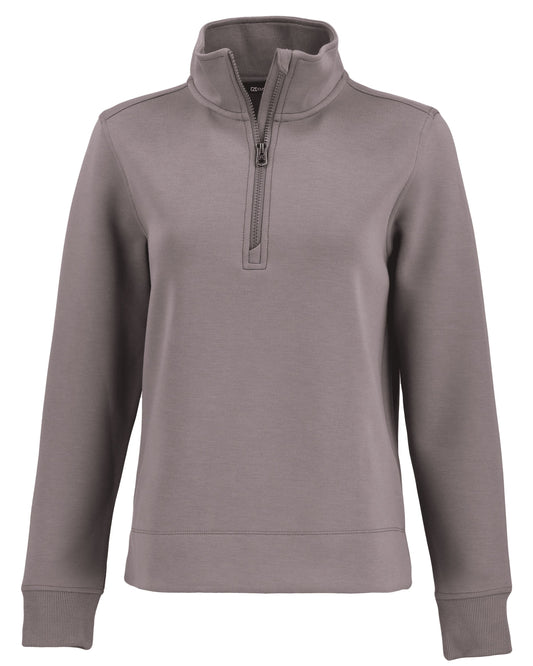 Cutter & Buck Roam Recycled Buttery-Soft Knit Womens Quarter Zip Pullover