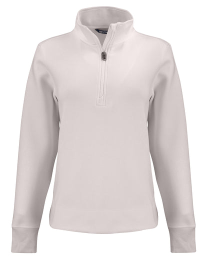 Cutter & Buck Roam Recycled Buttery-Soft Knit Womens Quarter Zip Pullover