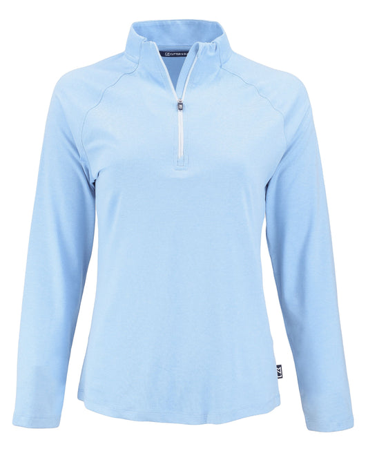 Cutter & Buck Coastline Recycled Double Peached Womens Quarter Zip Pullover