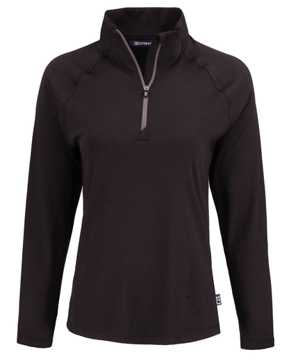 Cutter & Buck Coastline Recycled Double Peached Womens Quarter Zip Pullover