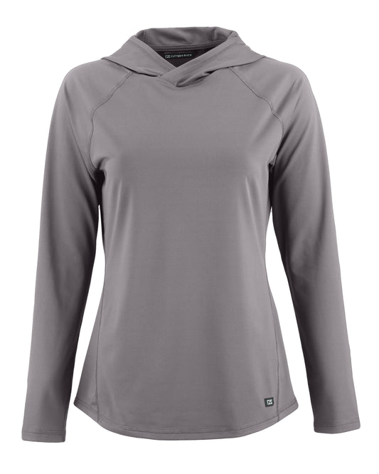 Cutter & Buck Prospect Recycled Featherlight Stretch Womens Hooded Pullover