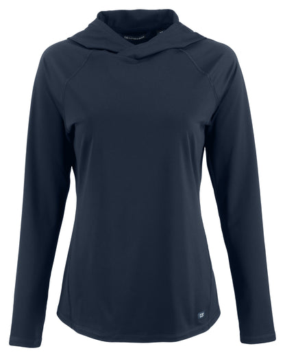 Cutter & Buck Prospect Recycled Featherlight Stretch Womens Hooded Pullover