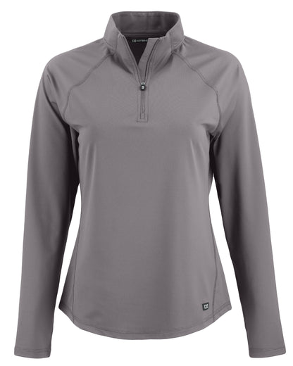 Cutter & Buck Prospect Recycled Featherlight Stretch Womens Quarter Zip