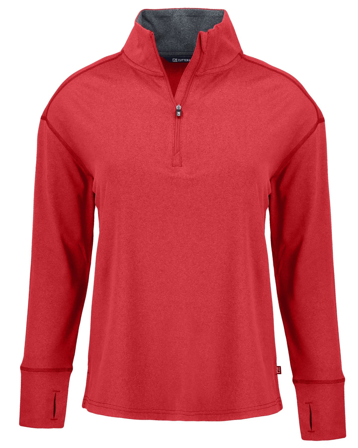 Cutter & Buck Forge Recycled Four-Way Stretch Womens Quarter Zip Pullover