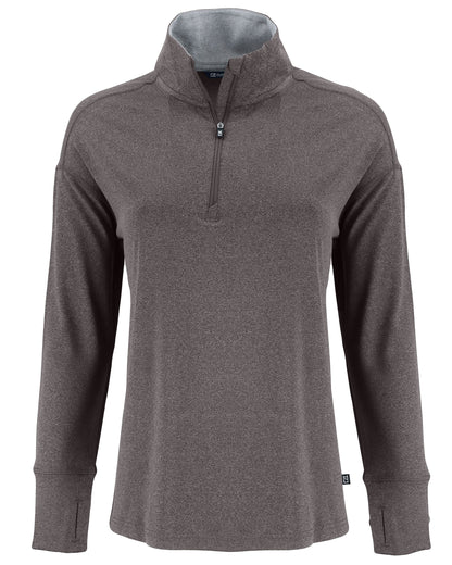 Cutter & Buck Forge Recycled Four-Way Stretch Womens Quarter Zip Pullover