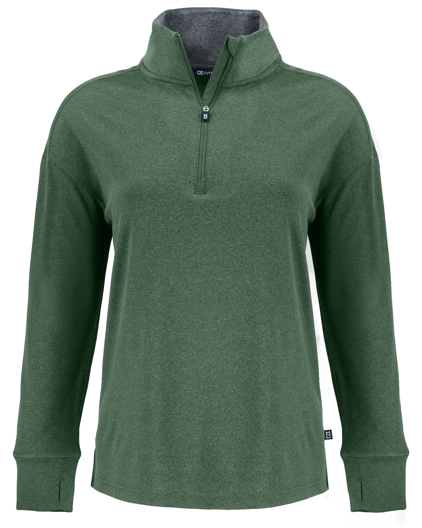 Cutter & Buck Forge Recycled Four-Way Stretch Womens Quarter Zip Pullover