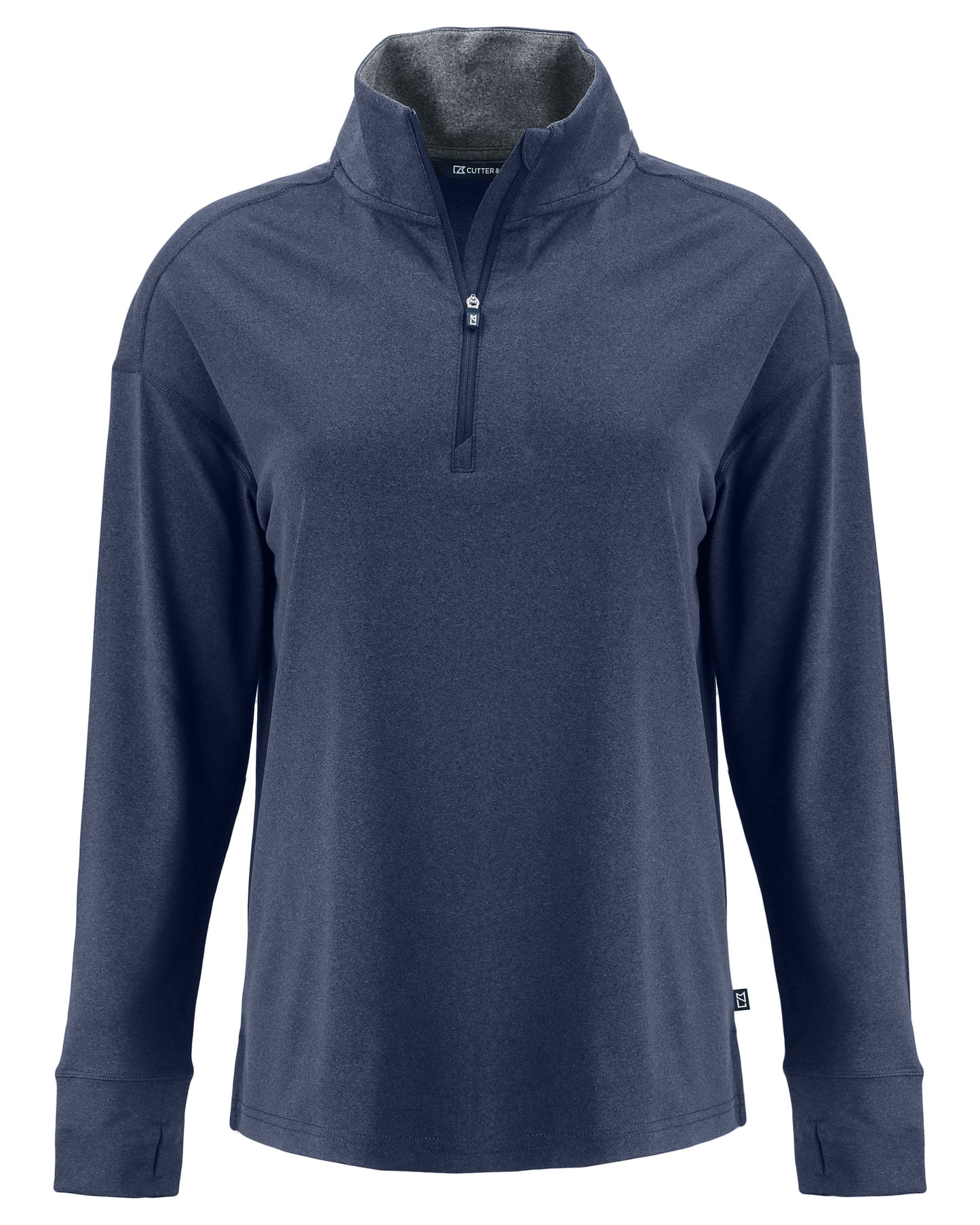 Cutter & Buck Forge Recycled Four-Way Stretch Womens Quarter Zip Pullover
