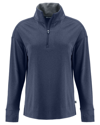 Cutter & Buck Forge Recycled Four-Way Stretch Womens Quarter Zip Pullover