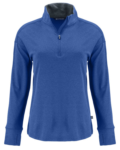 Cutter & Buck Forge Recycled Four-Way Stretch Womens Quarter Zip Pullover