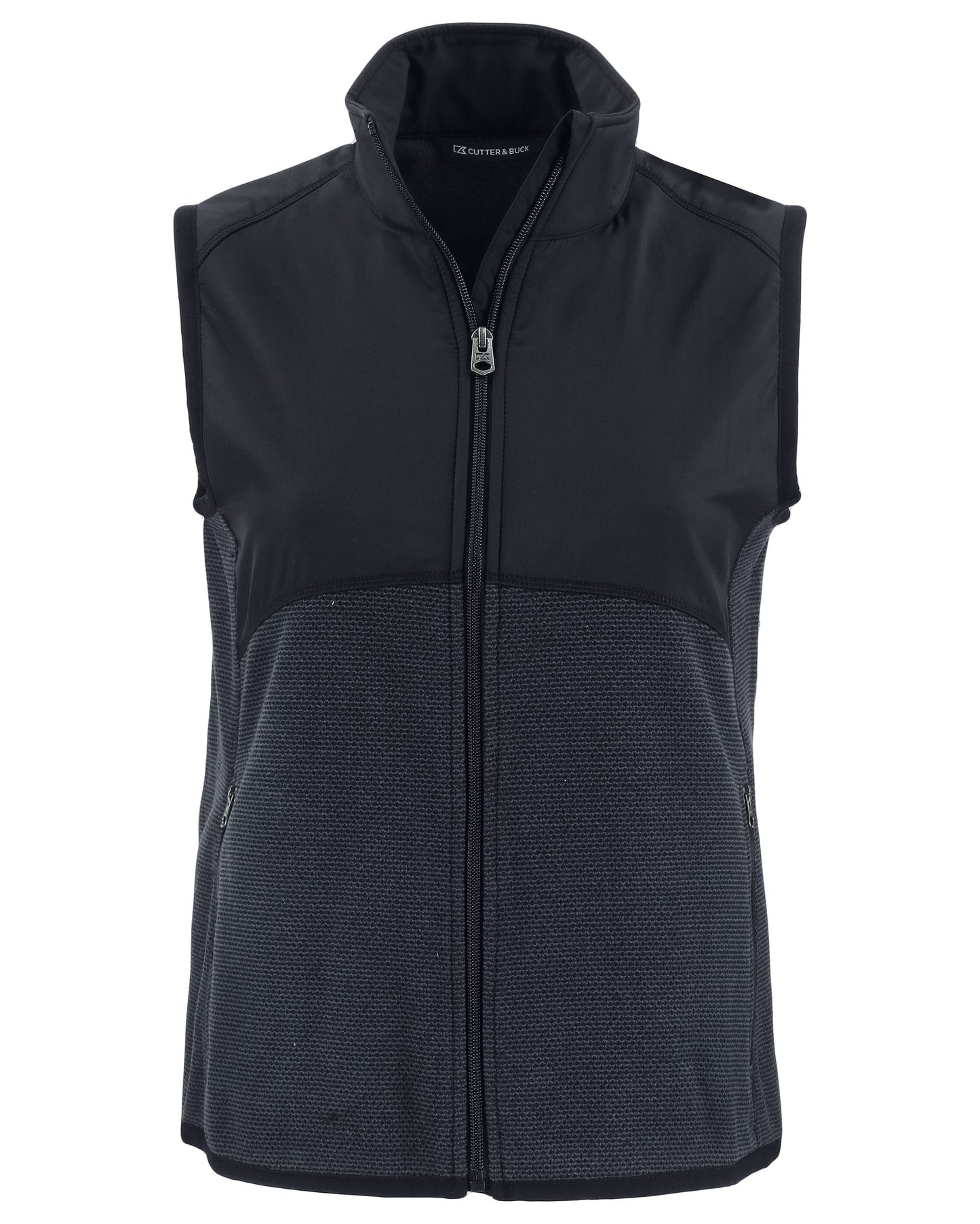 Cutter & Buck Hunts Point Recycled Fleece Womens Hybrid Full Zip Vest