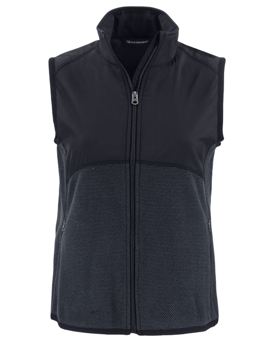 Cutter & Buck Hunts Point Recycled Fleece Womens Hybrid Full Zip Vest